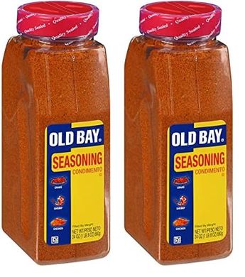 OLD BAY Seasoning (24 oz, 2-pack): 18-spice blend for seafood, poultry, fries.
