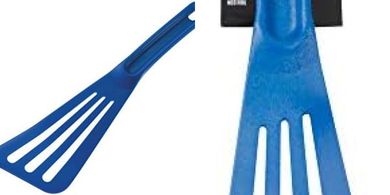 Matfer Exoglass High-Temp Pelton Spatula (Blue)
