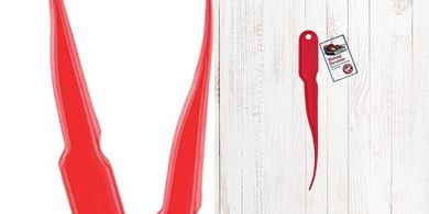 Maine Man Shrimp Tool: Red, 8-Inch Peeler/Deveiner/Cleaner
