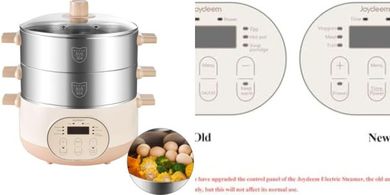 Joydeem 15L 2-Tier Stainless Steel Electric Food Steamer
