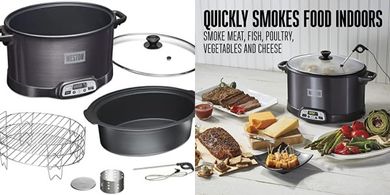 Weston 6-Quart 2-in-1 Electric Smoker & Slow Cooker
