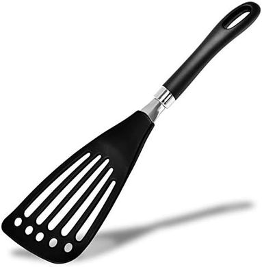 Seki Japan Wide Slotted Turner:  Nylon Kitchen Spatula
