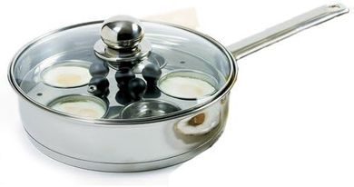 Norpro 10" Stainless Steel Egg Poacher & Skillet Set
