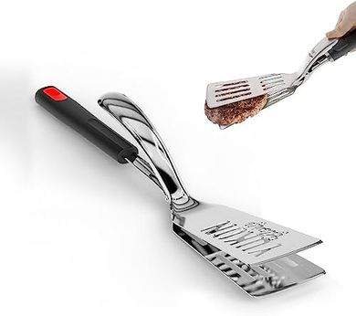 Yukon Glory Grill & Cook Tongs-Spatula with Rubber Grip
