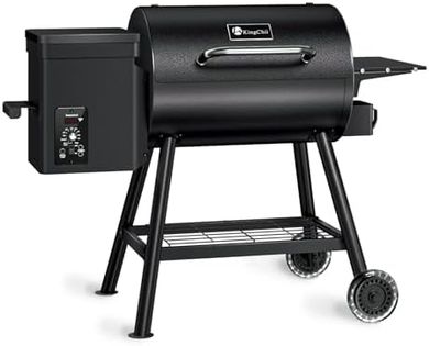 KingChii Electric Pellet Grill & Smoker: 456 sq in, PID control (180-425°F)