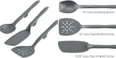 Rachael Ray 3-Piece Gray Turner & Spoon Set
