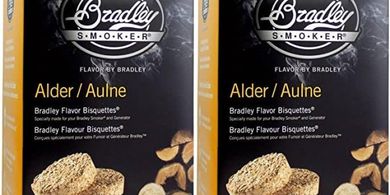 Bradley Alder Wood Bisquettes: 24-Pack for Grilling & BBQ
